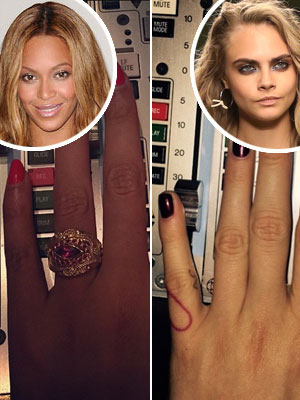 Are Cara Delevingne and Beyonce collaborating? Stars share matching studio snaps on Instagram