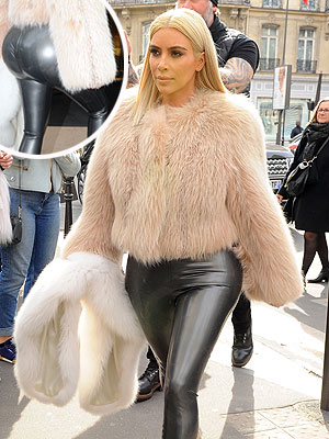 Kim Kardashian casuses chaos in Paris with her hair and bottom [Splash]