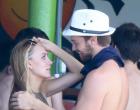 Patrick Schwarzenegger parties with ex-girlfriend Taylor Burns in Mexico on Sunday.