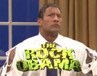 Dwayne Johnson is seen as The Rock Obama on ‘Saturday Night Live.’