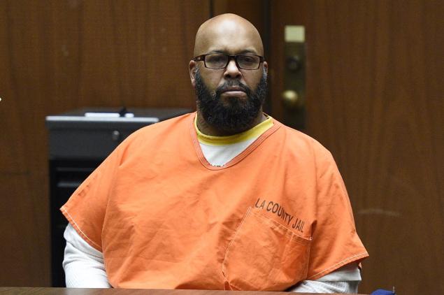 Rap mogul Marion ‘Suge’ Knight appears in court in Los Angeles on March 9.