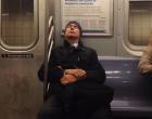 An eagle-eyed NY1 viewer named 'Zoe' submitted a picture to NY1 picture of the day showing anchor Pat Kiernan snoozing on the L train. He later made light of the picture on his March 19, 2015 morning telecast