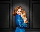 Living on Love Renee Fleming with Trixie the dog. Photo by Andrew Eccles