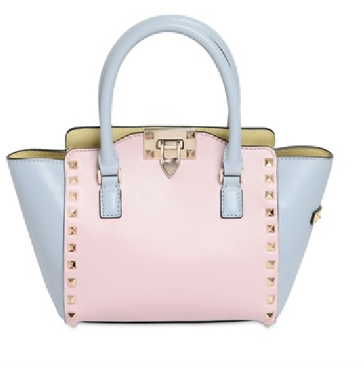 Valentino pink and light blue handbag