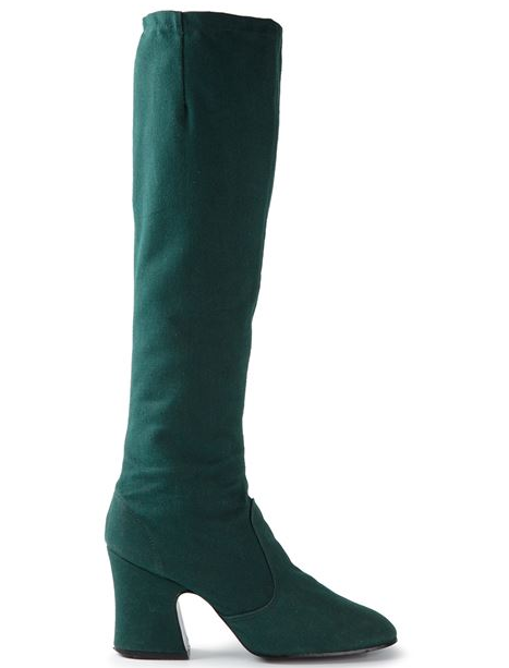 Biba vintage green suede boots