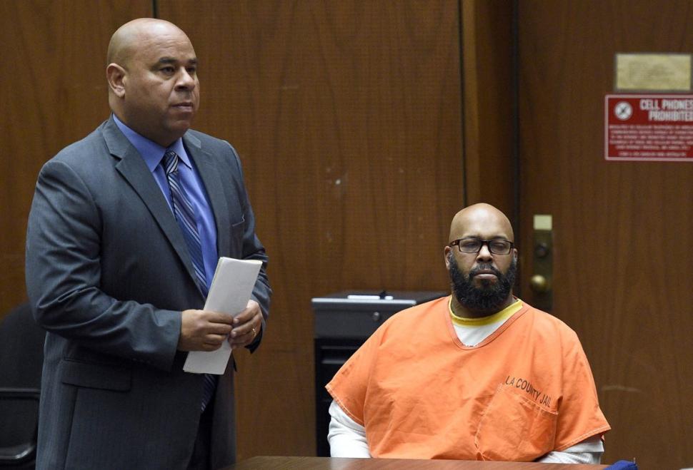 Suge Knight appears in Los Angeles court Monday.