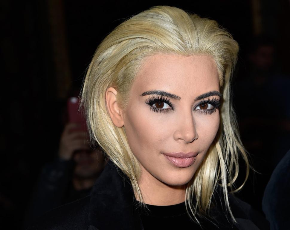 Kim Kardashian says the blond look has long been in the works.