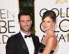 BEVERLY HILLS, CA - JANUARY 11: Singer Adam Levine and model Behati Prinsloo attend the 72nd Annual Golden Globe Awards at The Beverly Hilton Hotel on January 11, 2015 in Beverly Hills, California. (Photo by Jason Merritt/Getty Images)