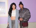 Tyga (r.) confirmed his relationship with 17-year-old Kylie Jenner on Instagram Saturday.