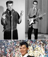 Ritchie Valens, Buddy Hollen and J.P. 'The Big Bopper' died in a plane crash.