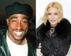 Madonna (r.) confirmed she and late rapper Tupac Shakur briefly dated during a Wednesday interview with Howard Stern.