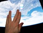 American astronaut Terry Virts tweeted a photo of the Vulcan salute from the International Space Station as a tribute to actor Leonard Nimoy on Saturday as the station passed over Massachusetts. Nimoy was a native of Boston.
