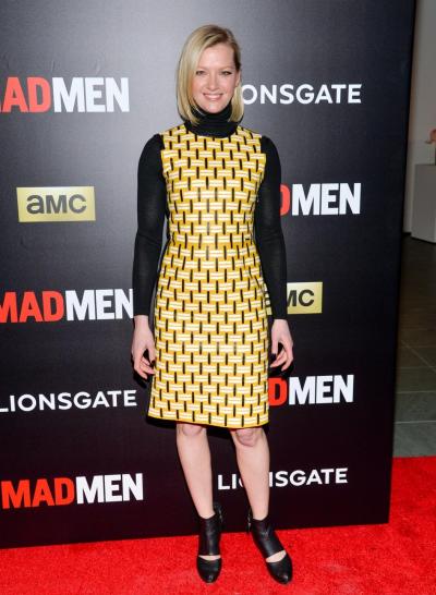 Gretchen Mol goes for the gold at the “Mad Men” screening.