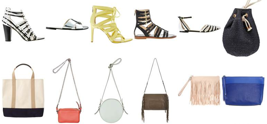 shoes and bags from Banana Republic