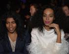 US singer Solange Knowles (R), sister of singer Beyonce, attends Olympia Le Tan 2015-2016 fall/winter ready-to-wear collection fashion show on March 7, 2015 in Paris. AFP PHOTO / MIGUEL MEDINA (Photo credit should read MIGUEL MEDINA/AFP/Getty Images)