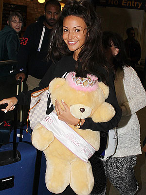 Michelle Keegan has returned fully of smiles from her hen party in Dubai [Eamonn and James Clarke]