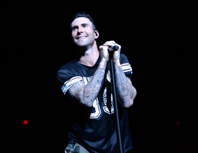 Adam Levine of Maroon 5 performs onstage during the 'V' tour at Madison Square Garden on March 5.