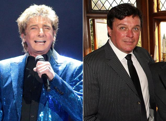 Barry Manilow (l.) reportedly wed longtime manager Garry Kief in a private ceremony last year.