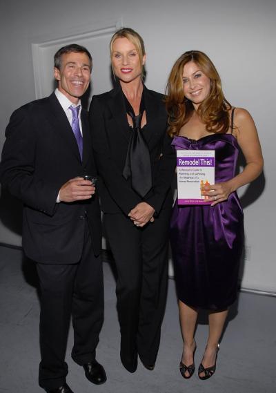 Attorney Neil Meyer, actress Nicollette Sheridan, and author Laura Meyer pose at the party in 2007. Meyer, a Horace Mann alum who graduated in 1979, is accused of having a sex slave.