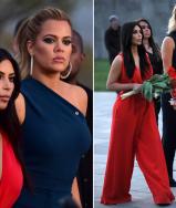 Kim Kardashian and Khloe Kardashian visit the genocide memorial