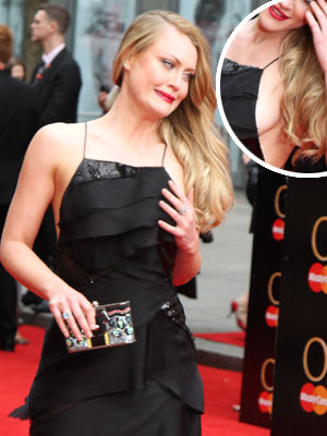 Olivier Awards 2015: Camilla Kerslake flaunts some serious side-boob as she narrowly avoids embarrassing wardrobe malfunction [Splash]