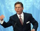 MADRID, SPAIN: US Chairman of the Board Religious Technology Center David Miscavige speaks during the inauguration of the Church of Scientology in Madrid, 18 September 2004. AFP PHOTO/ Pierre-Philippe MARCOU (Photo credit should read PIERRE-PHILIPPE MARCOU/AFP/Getty Images)