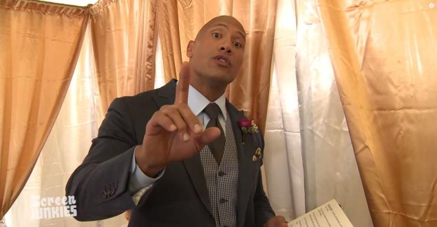 Dwayne Johnson got ordained so he could officiate Nick Mundy’s wedding.