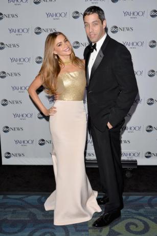 Sofía Vergara (l.) and Nick Loeb attend a White House Correspondents' Dinner reception pre-party in May 2014.