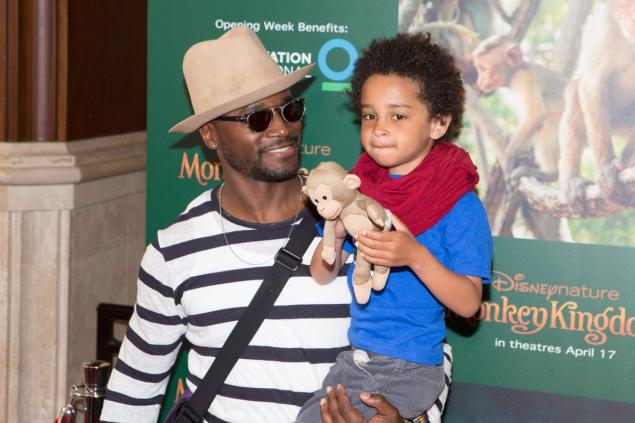 Taye Diggs (l.) said at Bookcon in New York that his son Walker Diggs (r.) was the inspiration for his newest children’s book, “Mixed Me.”