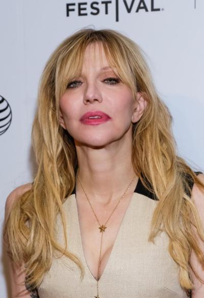Courtney Love at a New York screening of “Kurt Cobain: Montage of Heck,” about Kurt Cobain, who was her husband.