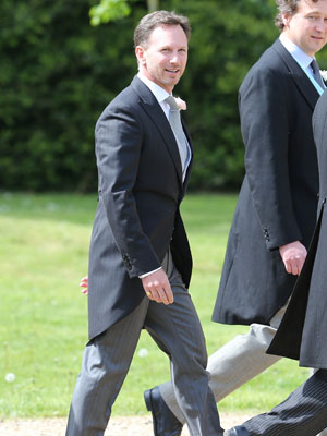 Christian Horner arrives at the wedding venue [Splash]