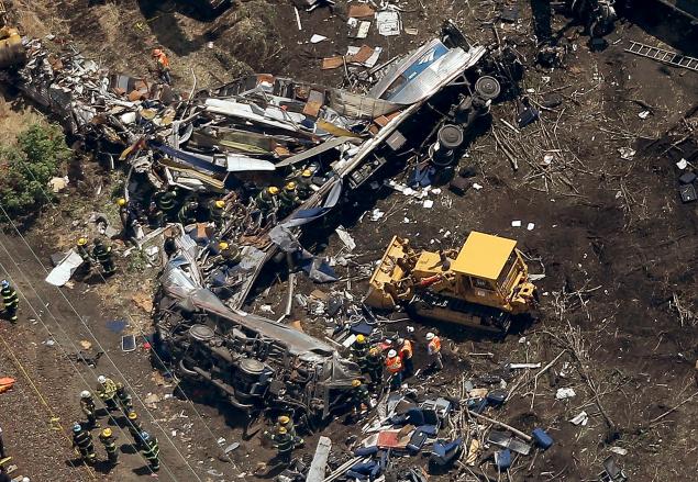 The horrific aftermath of last week's train derailment in Philadelphia. 