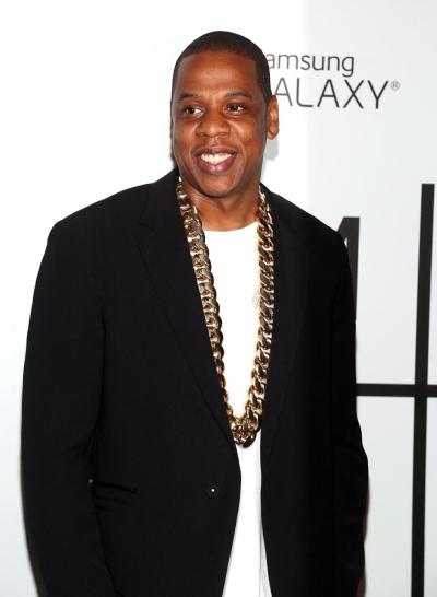 Jay-Z attends the "Magna Carta Holy Grail" album release party at Pier 41 on July 3, 2013.