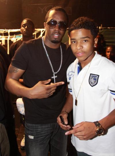 Sean "Diddy" Combs (left), seen with son Justin, was arrested after an altercation with a UCLA coach, although it's unclear who instigated the faceoff.