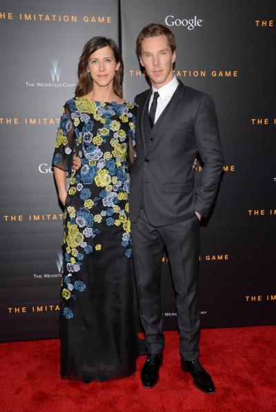 Benedict Cumberbatch and fiancee Sophie Hunter attend the New York premiere of "The Imitation Game” in Nov. 2014.