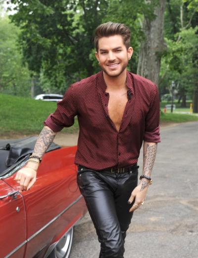 Adam Lambert, above in Central Park for a concert, is going on the road for his new CD.
