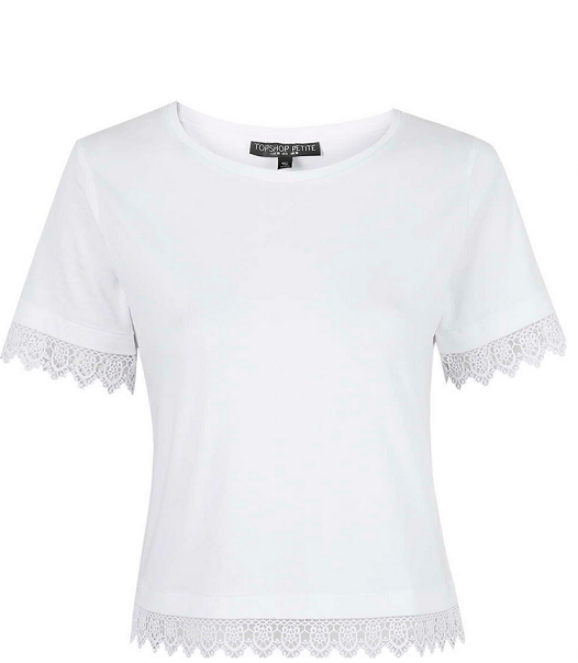 crochet white t shirt