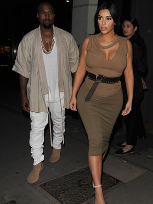 Kim Kardashian and Kanye West Mayfair 