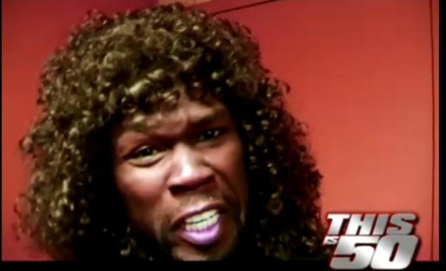 50 Cent is seen as the fictional character Pimpin' Curly in the sex tape.