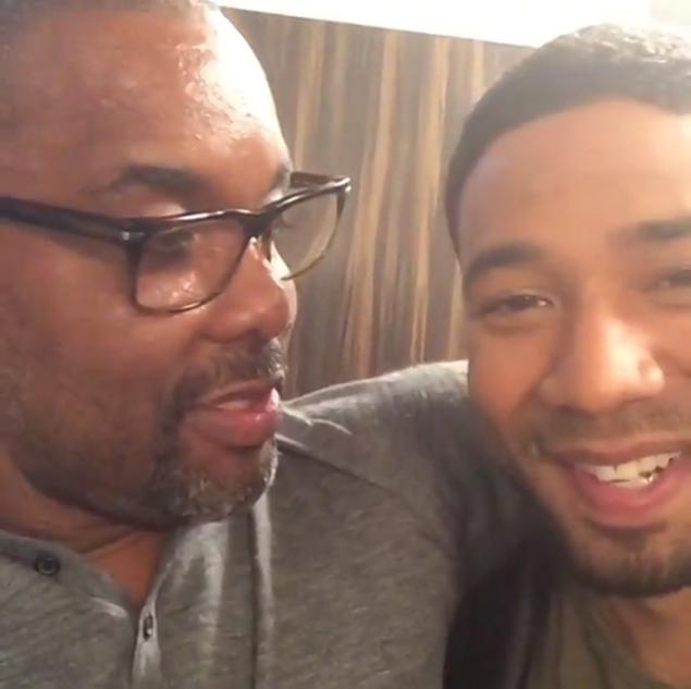 Lee Daniels, creator of 'Empire,' was furious when his show only took just one major Emmy nod for Taraji P. Henson, and two for costumes. Here he's shown with Jussie Smollett who plays one of the sons on the show.
