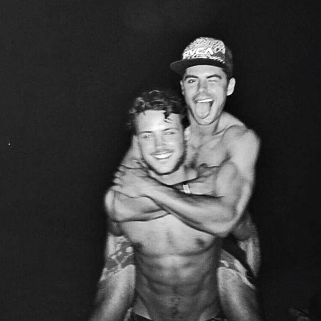 Zac Efron posts photo with his hot younger brother Dylan on Instagram Monday with the caption, ‘#brothers’