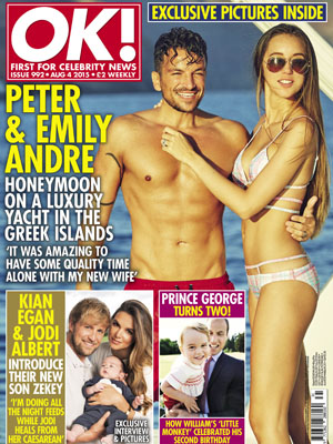Peter Andre and Emily MacDonagh bask in just-married bliss on their honeymoon [OK! magazine]