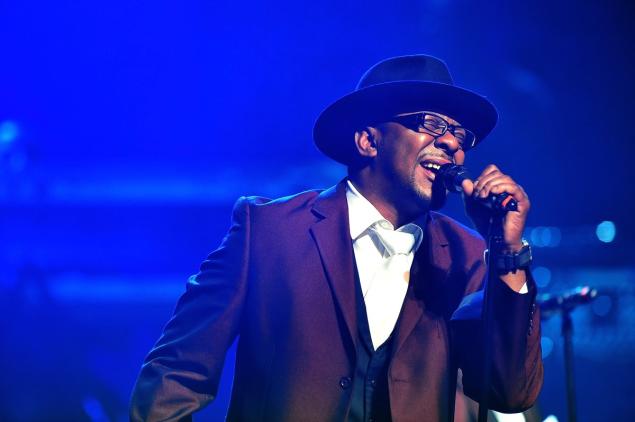 Bobby Brown performs in 2012. On Sunday, he made his first performance since the death of his daughter.