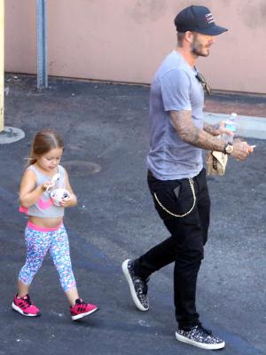 David and Harper went for ice cream together [X17Photos.com]