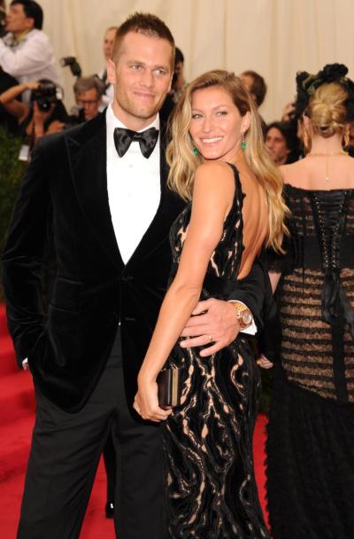 Happier Times: Tom Brady and Gisele Bundchen are pictured at the Metropolitan Museum of Art Costume Institute Gala in May, months before reports started circulating of marital problems.