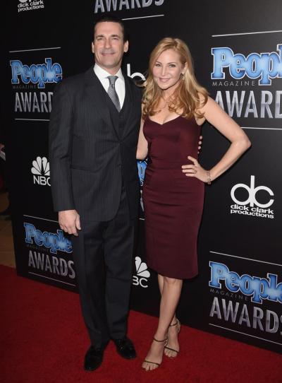 Jon Hamm (L) and Jennifer Westfeldt are calling it quits after 18 years.