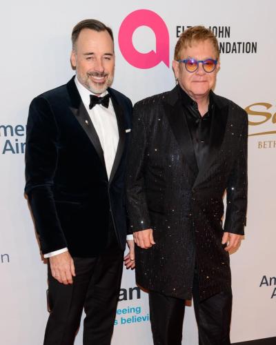 David Furnish and Elton John talked about their two kids, Zachary and Elijah, mentioning that the children had never seen their "Rocket man" father perform live before last weekend.