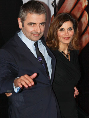 Rowan Atkinson and his wife [Wenn]