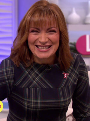 Lorraine Kelly smiling on her show [ITV]