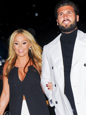 Dan and Kate arrived at Billie Faiers' In The Style Christmas party [Flynet]